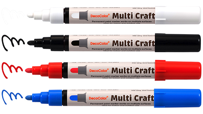 DecoColor Multi Craft Paint Marker 8 Farben – Bild 2